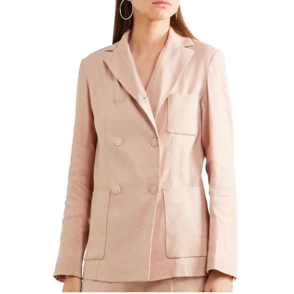 Isabel Marant Linen Double Breasted Blazer